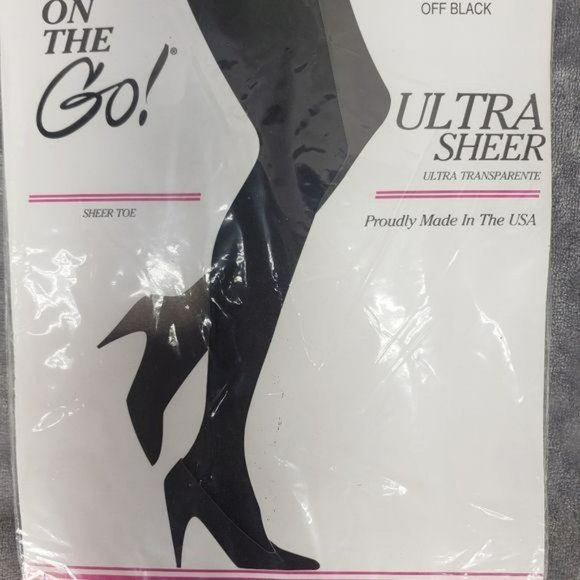 On‎ the go offblack ultra sheer XL queen panty hose - Picture 3 of 4